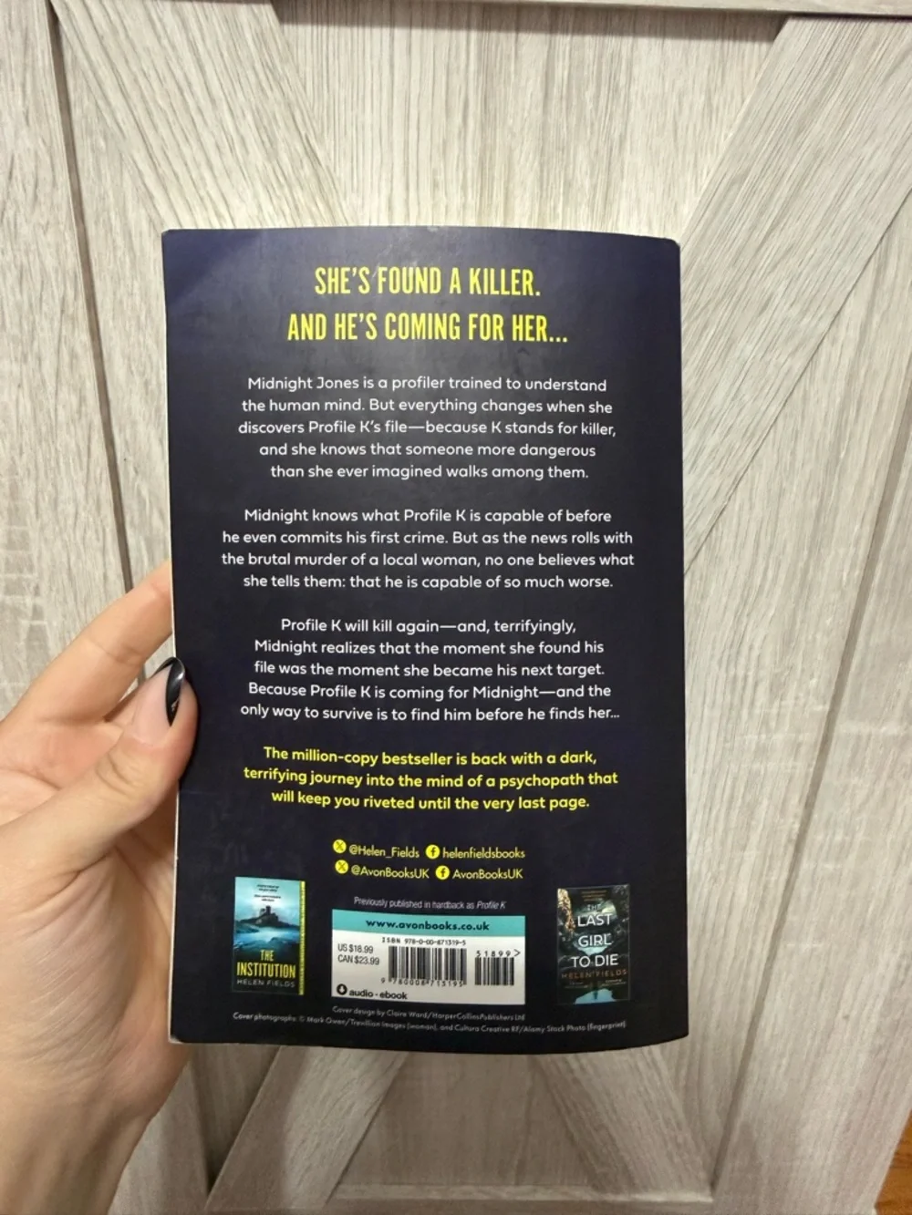 The Profiler by Helen Fields